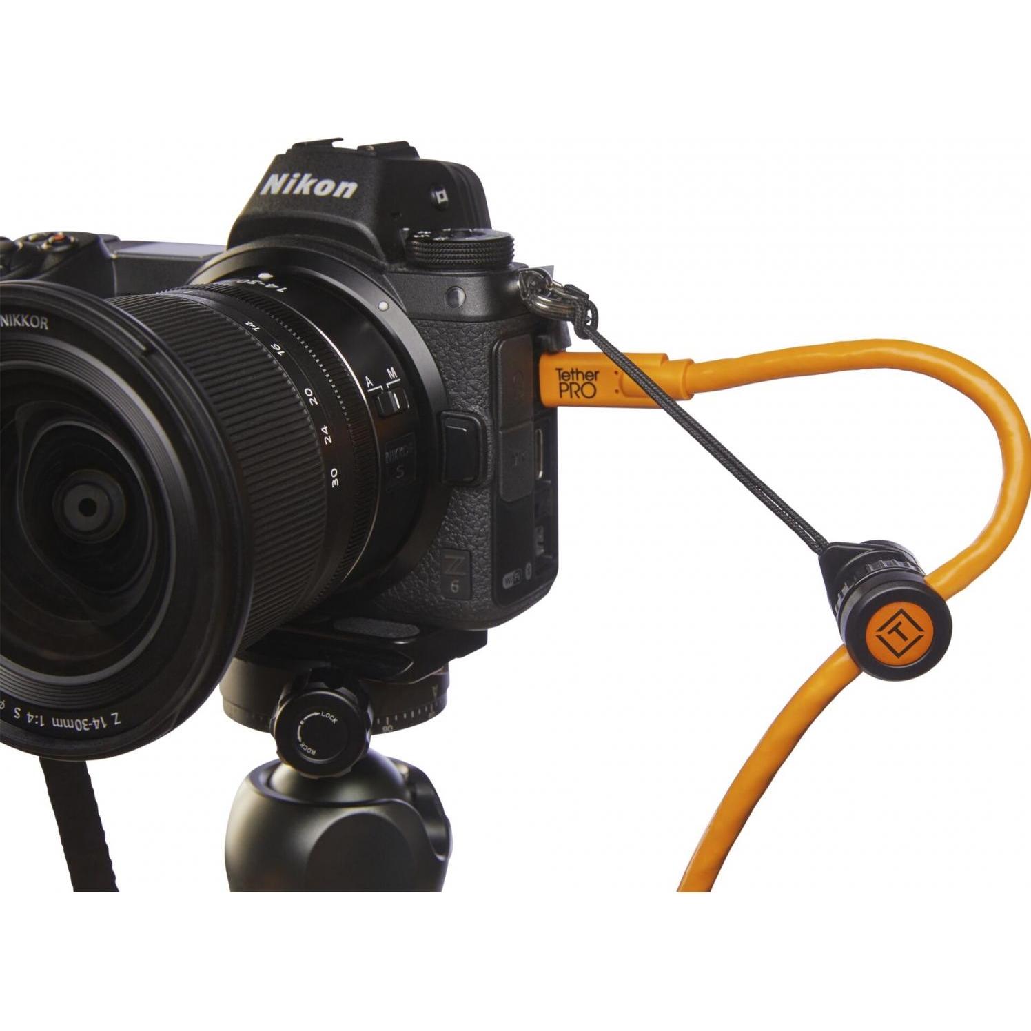 Tether Tools TetherGuard Camera Support, Video Zubehör, Schwarz, Orange