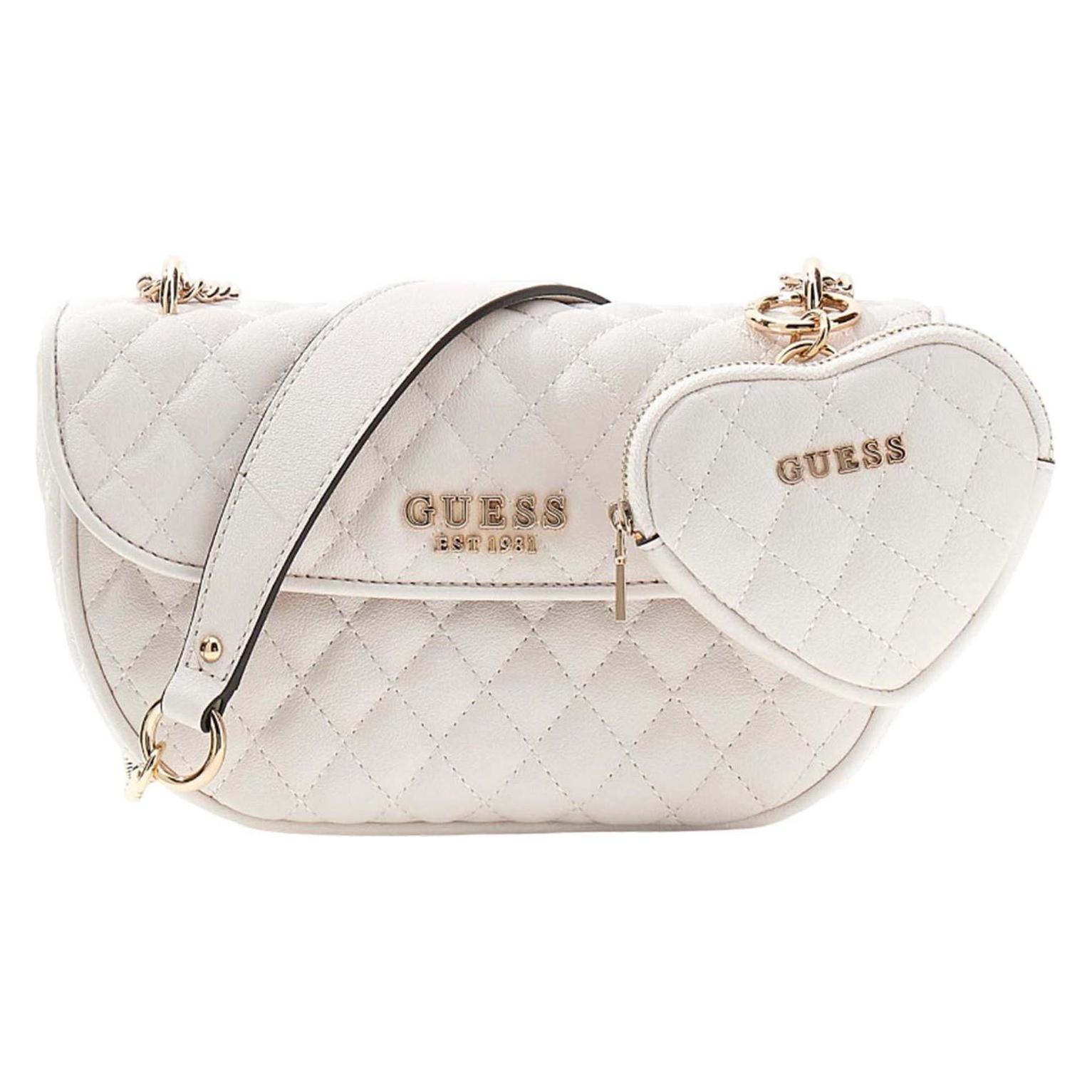 Guess, Damen, Handtasche, Atabey Convertible Xbody Flap, Beige
