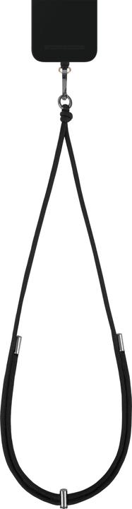 Actual product image iDeal Of Sweden for all cases with central charging connector Cord Phone Strap Coal Black