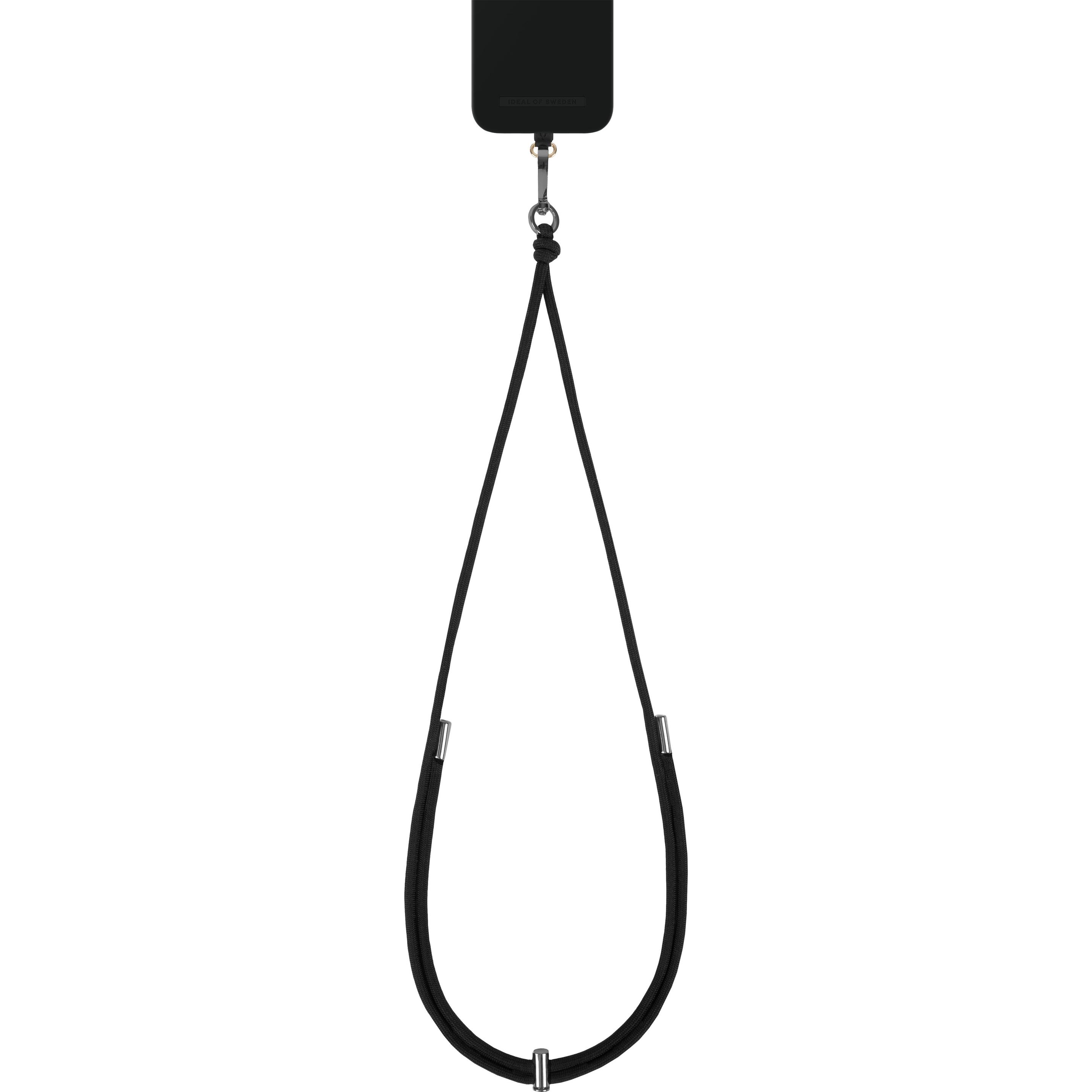 Thumbnail - iDeal Of Sweden für alle Cases mit Ladeanschluss mittig Cord Phone Strap Coal Black, Smartphone Halterung, Grau