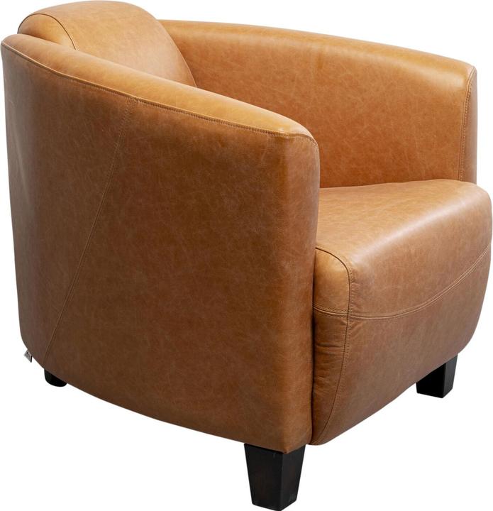 Actual product image Kare Design Armchair Cigar Lounge Smart leather light brown