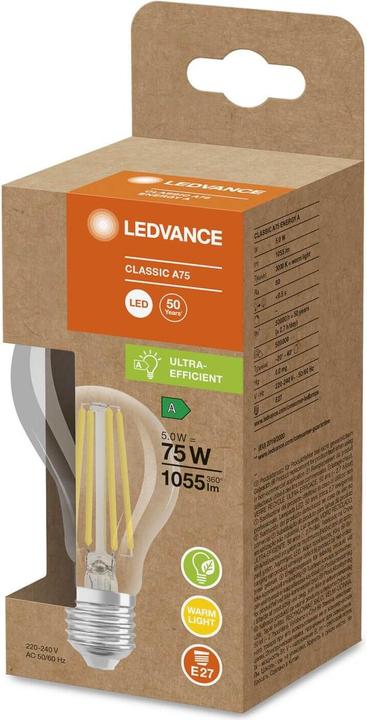 Produktbild Ledvance LED-Lampe (E27, 5 W, 1055 lm, 1 x, A)