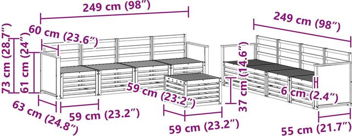 Produktbild vidaXL Outdoor-Sofa
