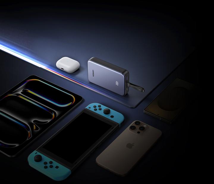 Image du produit Ugreen Power Bank 20000mAh 22.5W with Integrated USB-C Cable Banque d'alimentation - 20000 mAh (20000 mAh, 22.50 W)