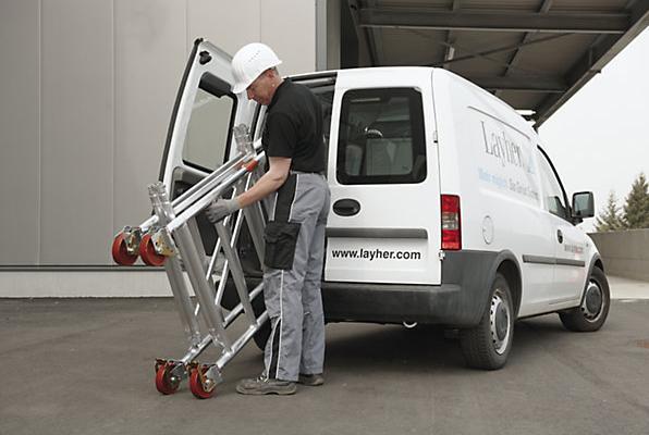 Actual product image kaiserkraft Aluminum folding scaffold (Multi-purpose ladder, 276 cm)