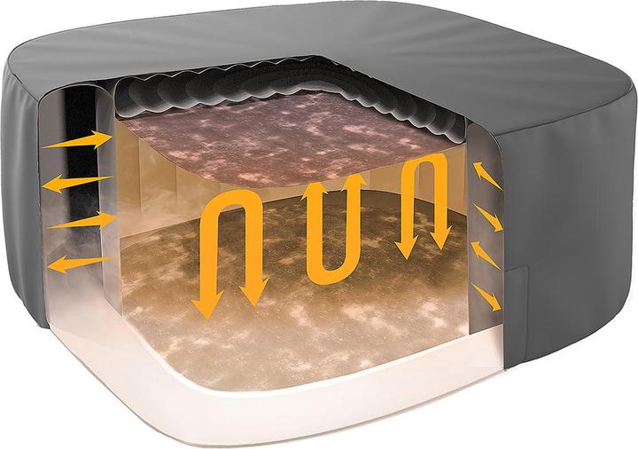 Actual product image Bestway Lay-Z-Spa Thermal CoverSquare 230x230x71