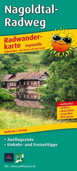 Actual product image PublicPress Cycle route map Nagoldtal-Radw.