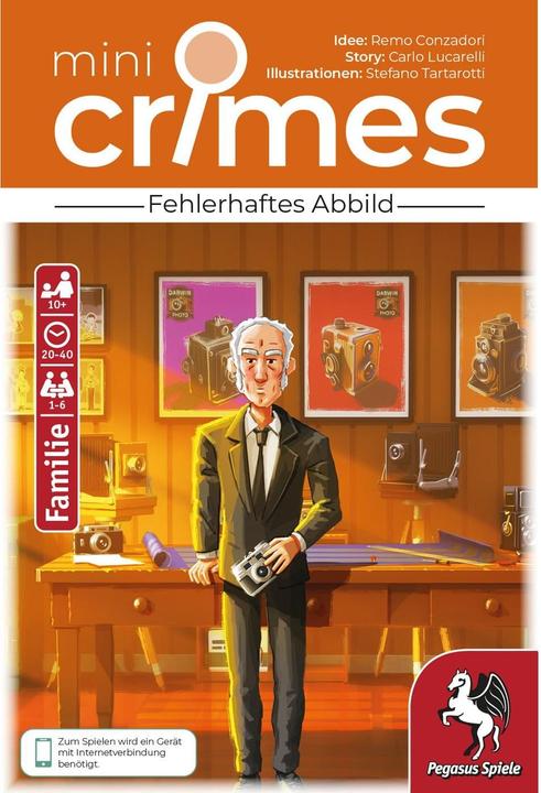 Actual product image Pegasus MiniCrimes 2 - Case 1 (German, 1 - 6 Players)