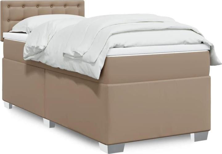 Actual product image vidaXL Bo x springbett Matratze 100 x 200cm Kunstleder (100 x 200 cm)