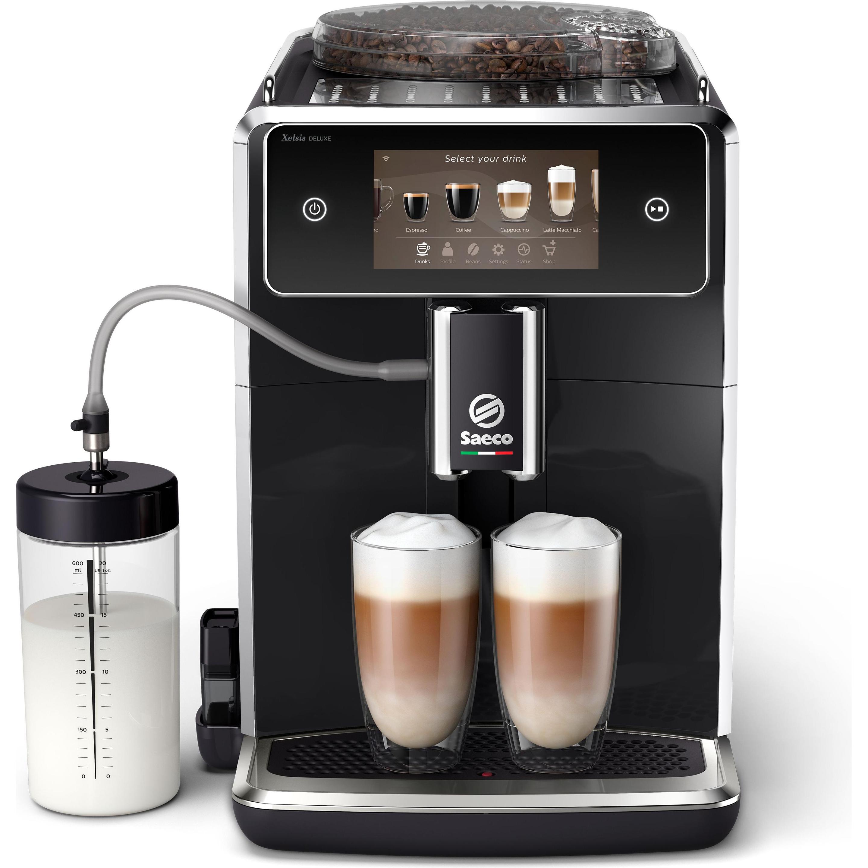 Saeco Xelsis Deluxe SM8780/00, Kaffeevollautomat, Schwarz