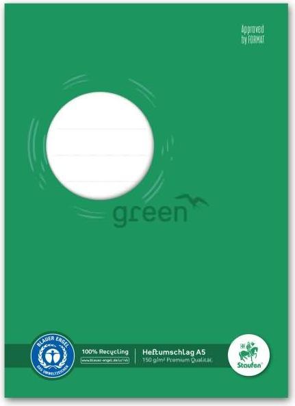 Immagine prodotto Staufen Protezione per libretti A5 150g carta riciclata verde (A5)
