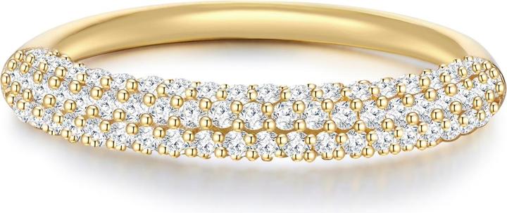 Actual product image Glanzstücke München Ladies Sterling Silver Cubic Zirconia Yellow Gold - 28991 (52, 925 Silver)
