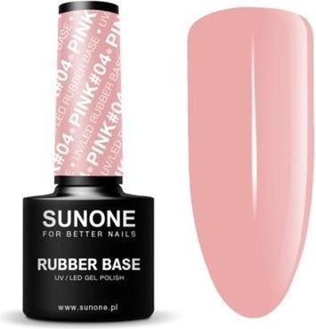 Sunne Sunone Gel Polish Uv Led Color Rubber Base Hybrid Nail Polish Pink 04 5ml (Rose 04, Vernis à ongles effet gel)