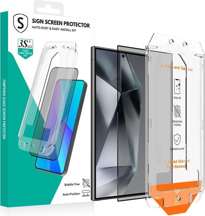 Produktbild SIGN Privacy Screen Protector Samsung Galaxy S24 Ultra – EZ Apply applicator (Samsung Galaxy S24 Ultra)