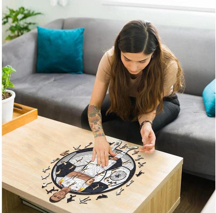 Actual product image Iconic Jamal Musiala - German Nationl Team - Wooden Puzzle Size M (270 pieces) (270 pieces)