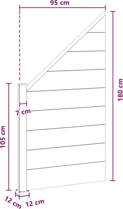Produktbild vidaXL Zaunelement
