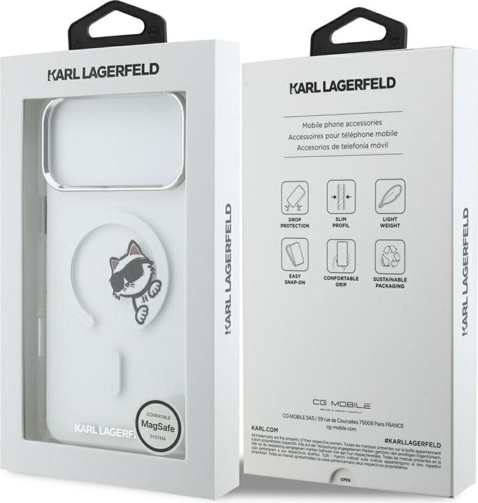 Actual product image Karl Lagerfeld Case IML Peekaboo MagSafe for iPhone 17 Pro Max transparent (Apple iPhone 17 Pro Max)