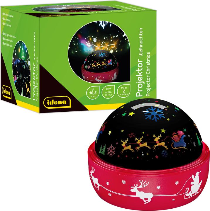Idena LED Projector Christmas 16,2x16,2x13cm
