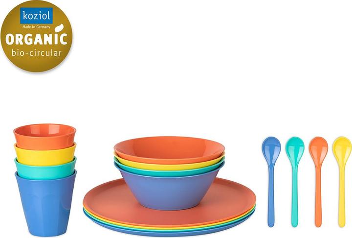 Actual product image Frankana Tableware set Koziol LOLLIPOP16 pieces