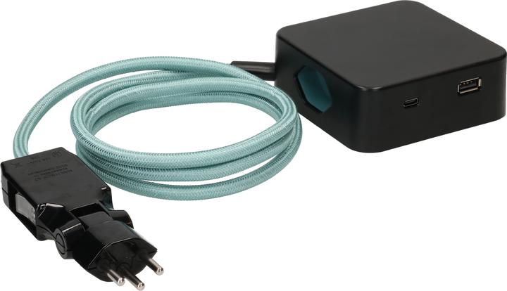 Actual product image Max Hauri maxTEX Cube (5 x, Type 13, USB-C, USB-A, 2 m)