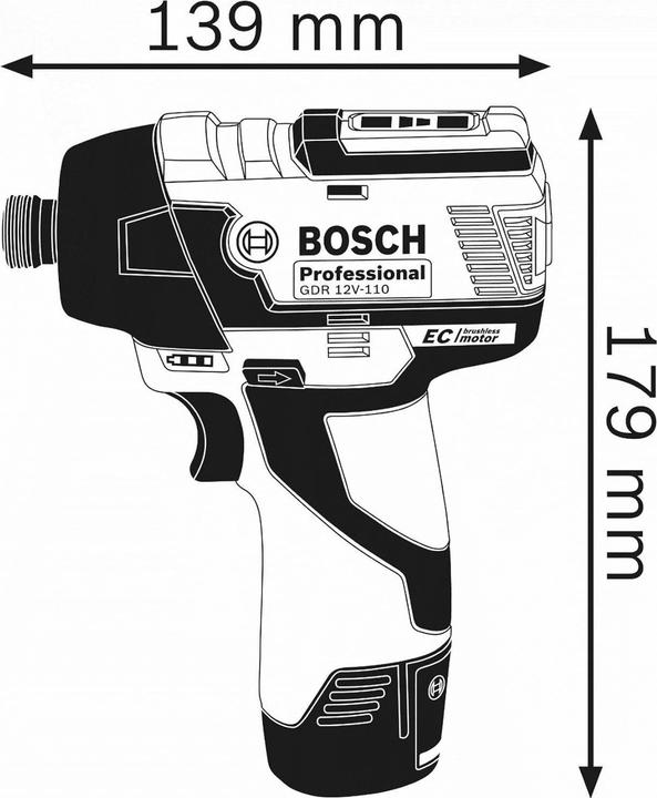 Actual product image Bosch Professional GDR 12V-110 Professional