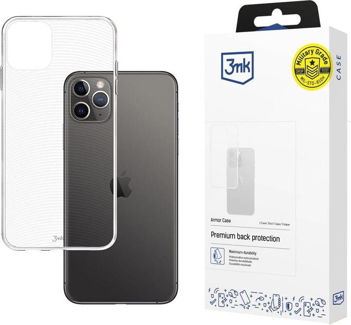 Actual product image 3MK Armor Case Back protection, Apple, iPhone XI Pro Max, TPU, Transparent (Apple iPhone 11 Pro Max)