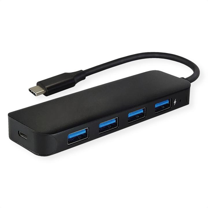 Image du produit Value Hub USB 3.2 Gen 1, 4x, câble de connexion de type C (USB-C, 4 ports)