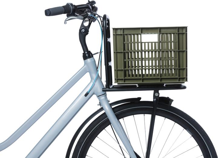 Produktbild Basil Fahrradkiste M,29.5L, recycelter Kunststoff,moss green (29.50 l)