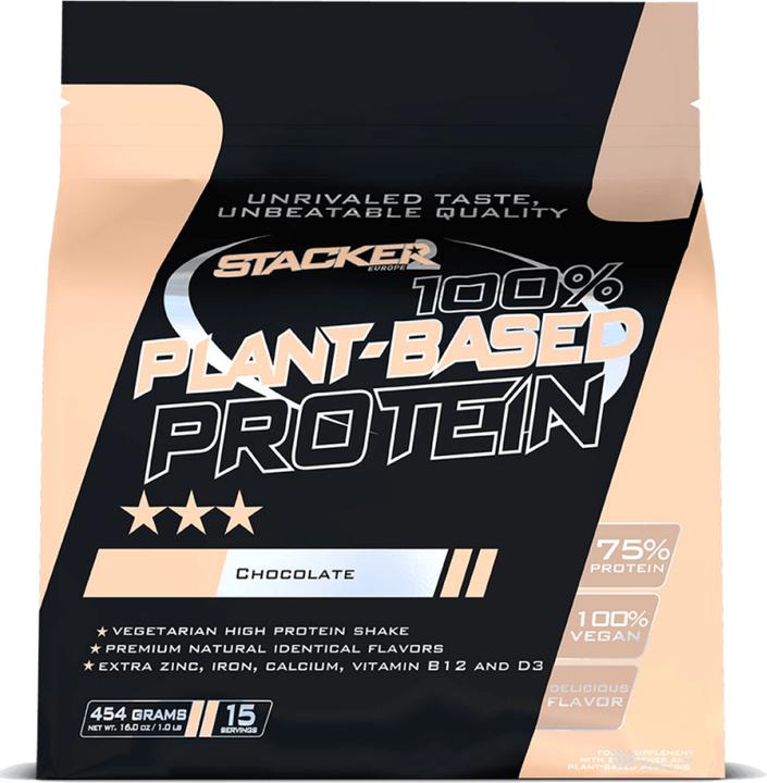 Produktbild Stackers 100% Plant-Based Protein (454 g, Chocolate)