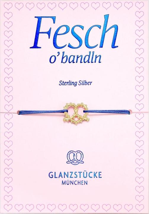 Immagine prodotto Glanzstücke München Bracciale da donna con cuore pretzel - 36374 (22 cm, Argento)