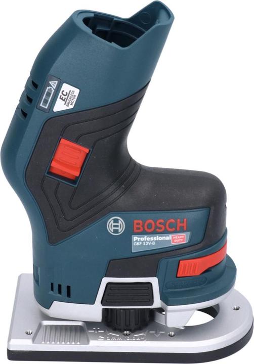 Actual product image Bosch Professional GKF 12V-8 Cordless Router Trimmer 12V + 2x Batteries 6.0 Ah + 1x Quick Charger + Carry Case L-