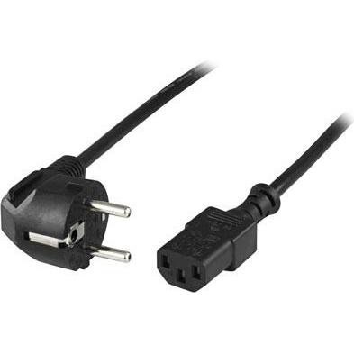 Deltaco DEL-111A power cable Black (10 m), Stromkabel