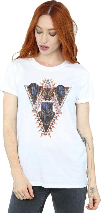 Produktbild Black Panther Tribal Heads Baumwolle Boyfriend TShirt (M)