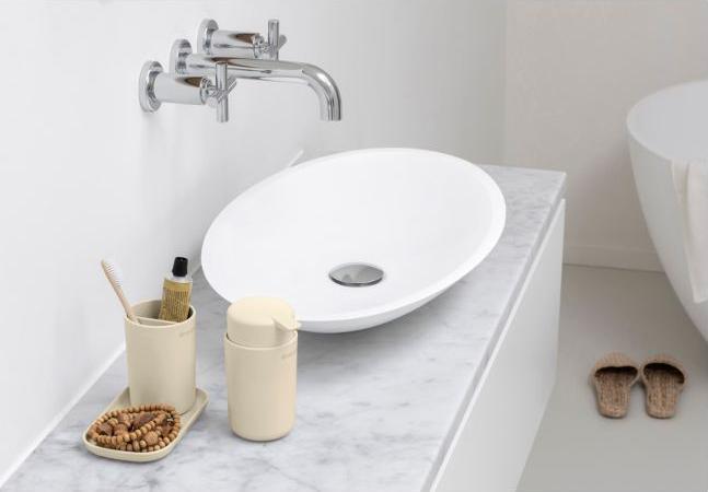 Productafbeelding Brabantia Zeepdispenserset ReNew Set 250 ml, Beige