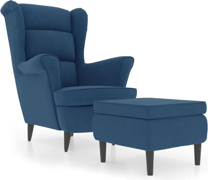 Produktbild vidaXL Sessel mit Hocker