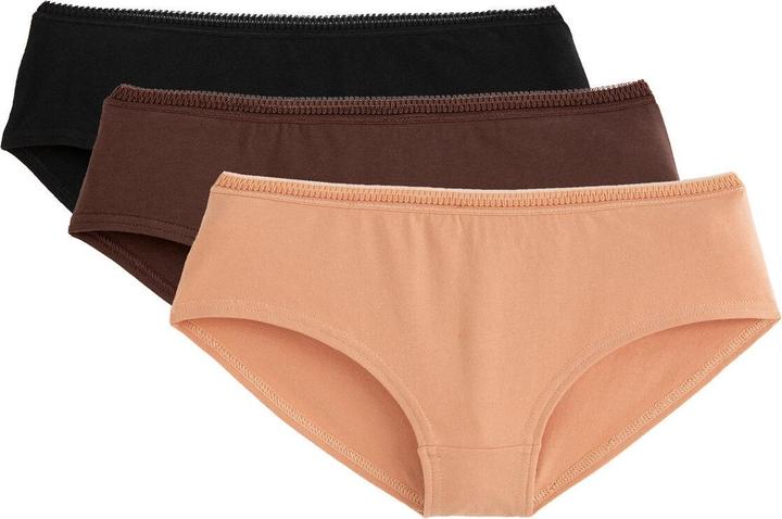 Produktbild La Redoute Collections 3er-Pack unifarbene Shortys (38, 3er Pack)