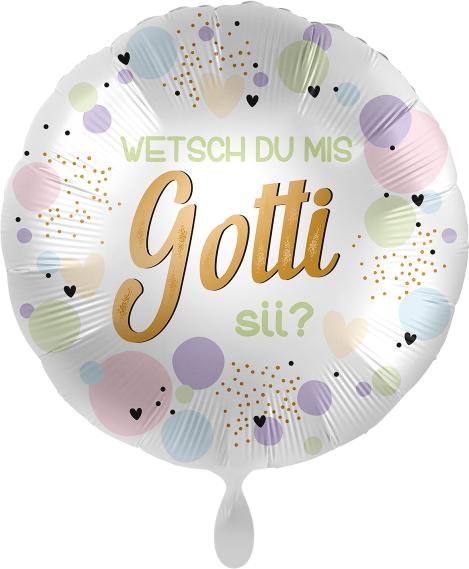 Actual product image Premioloon Foil balloon do you want to be my God? - empty
