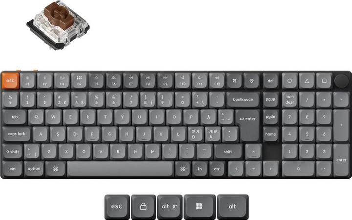 Actual product image Keychron K17 MAX (Eng. Int., Cable, Wireless)