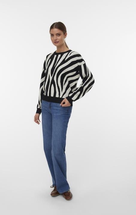 Actual product image Vero Moda Vmsiljeanimal Ls O-Nck Pullover Ga Noos (L)