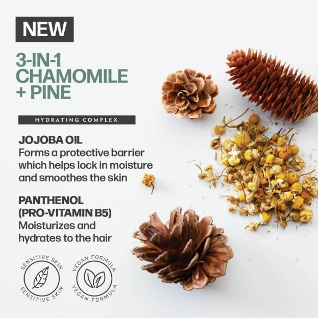 Actual product image American Crew 3-in-1 Chamomile & Pine Shampoo, Conditioner & Body Wash (Liquid shampoo, 1000 ml)