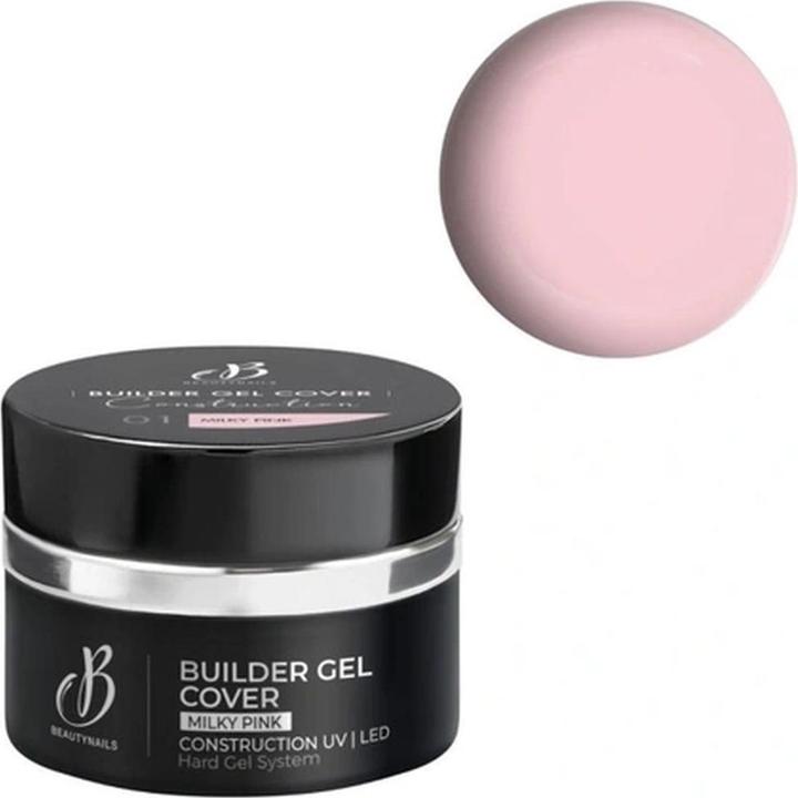 Immagine prodotto Beautynails Bna Gel Builder 01 Milky Pink 15g (Rosa latteo)
