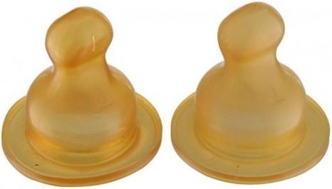 Actual product image Hevea Teat medium flow 2 pieces