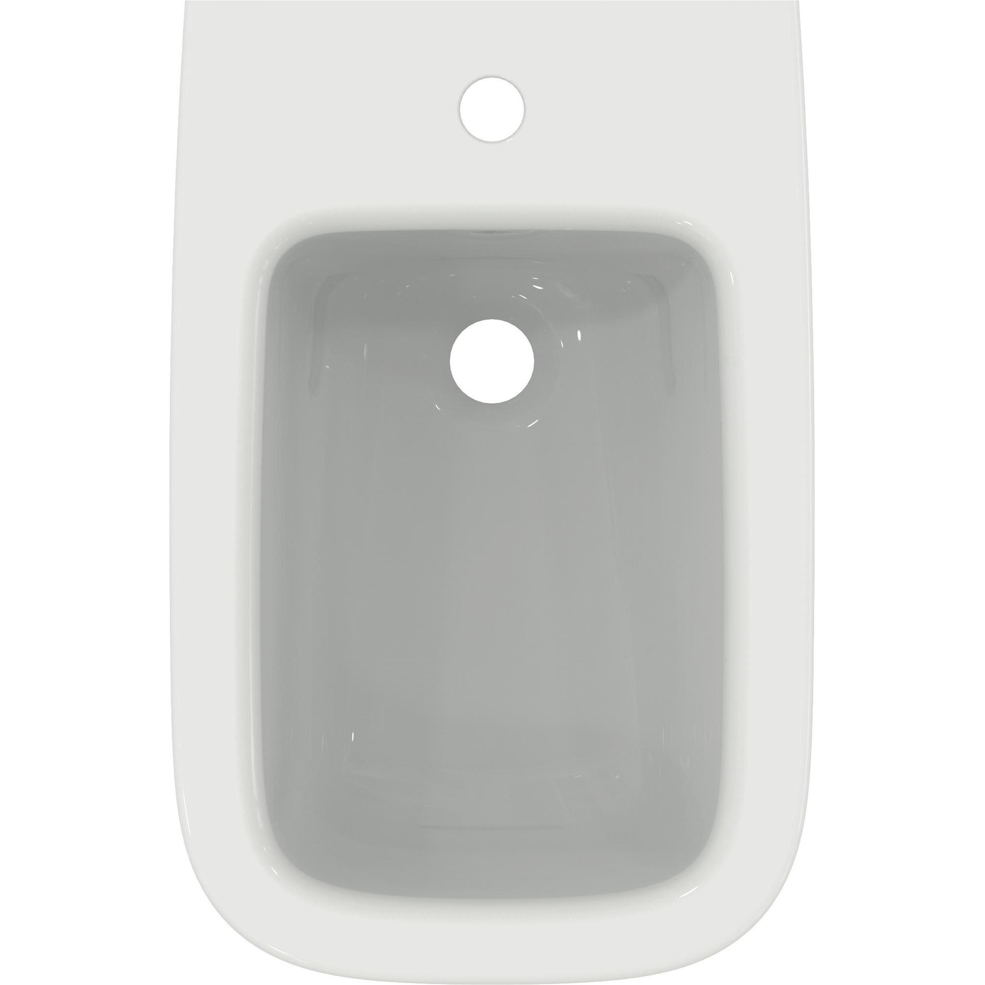 Ideal Standard, Toilette + Bidet, i.life B Wandbidet, 1 Hahnloch, mit Überlauf