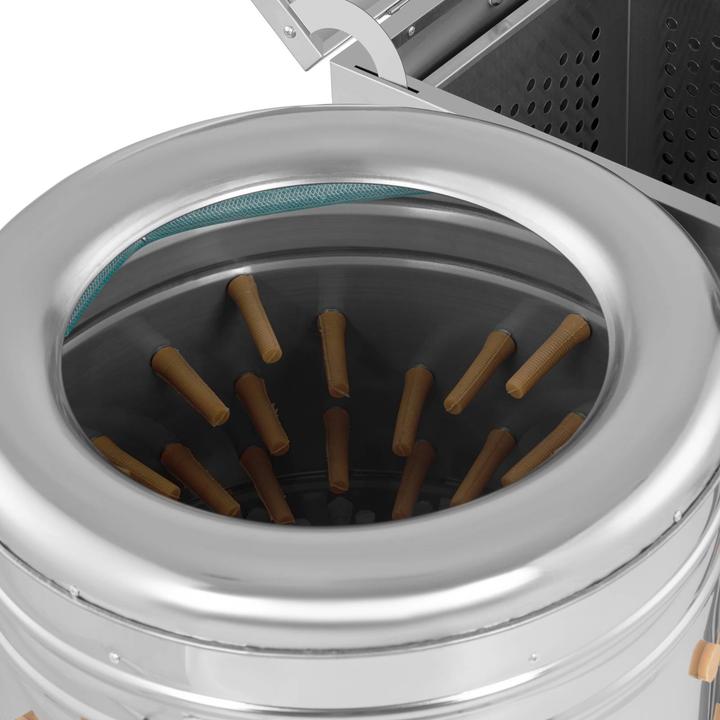Produktbild Wiesenfield 2-in-1 Brühkessel für Geflügel Hühner Rupfmaschine Hühnerrupfmaschine 3300 W