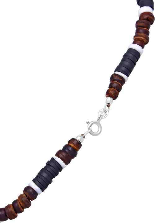 Immagine prodotto Kuzzoi Perline Heishi, Noce di cocco (Nylon, Argento 925, Conchiglia, Nessuna pietra, 42 cm)