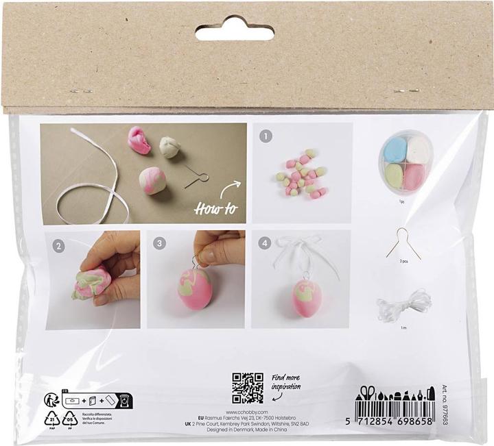 Actual product image Creativ Company Marbled eggs modelling set