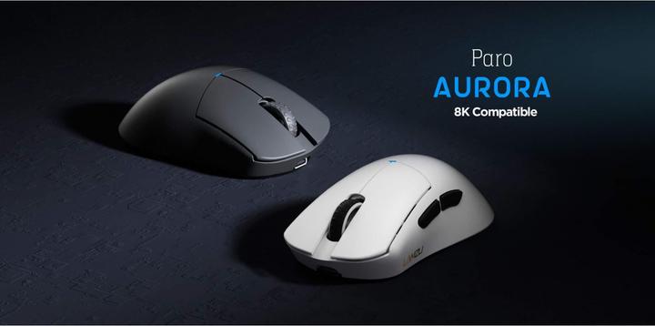 Actual product image Lamzu Paro Gaming Maus, 8kHz Abtastrate, 2,4GHz Wireless - schwarz (Cable, Wireless)