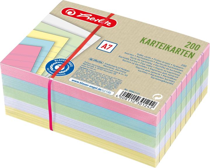 Immagine prodotto Herlitz Scheda indice (A7, 180 g/m², 200 x)