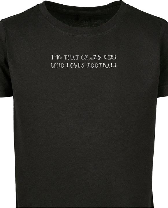 Produktbild Merchcode Girls Crazy Football Girl Short Sleeve Tee - 174515 (146, 152)