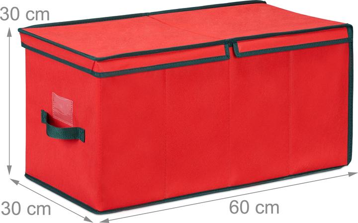 Produktbild Relaxdays Weihnachtskugel-Aufbewahrungsbox (60 x 30 x 30 cm)